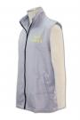 V100 Professional custom gray zipper wind jacket  Vest Jacket