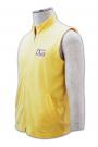 V097 Customized yellow polar fleece warm embroidered group  Vest Jacket 
