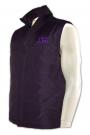 V094 Professional customized quilted vest with black embroidery  Vest Jacket  