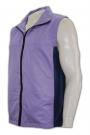 V073 Individual Design Stitching Zipper Group Vest Jacket