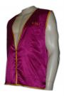 V070 Lots Of Customized Purple Half-Open Chest Zipper  Vest  Jacket