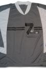 W028 Bulk Order Sports Team Uniform Grey V-neck Football Jersey 