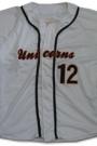 W009 OEM White Baseball Softball Jersey with Black Piping Custom Made School Sports Team Uniforms