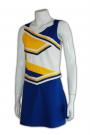 CH49 Blue Cheerleading Outfits Vintage Cheerleader CostumeUniform Custom Made Uniform The Past &Present