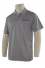 P244 grey short  sleeve men polo shirt