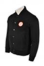 Z238  Black Baseball Jacket With LOGO