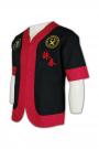 Martial001OEM Martial Arts Training Top with Wing Chun Logo Embroidery 
