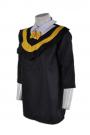 DA012  yellow graduation gowns with bow