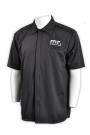 P543 black short-sleeved polo shirts