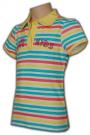 P228 striped girls polo shirt