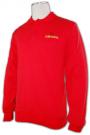 P230 men long sleeve red polo shirts 