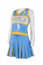 CH139 Custom-Made Cheerleading Suit Custom Made Dresses With Short Sleeves Cheerleading Uniform Paragraphs Off-The-Shoulder Dew Waist Pleated Skirt Female Money Supply Cheerleading Team Under The Past &Present