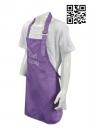 AP071 Customized Printed Purple Apron with Adjustable Halter Neck Strap Waterproof Aprons Chefs Waiters Catering Uniform