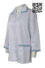 NU040 Custom-Made Nursing Uniforms Medical Workwear with Contrast Collar and Cuffs 