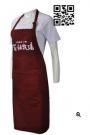 AP099 Customize Women's Cooking Aprons Maroon Bib Apron with Adjustable Neck Straps