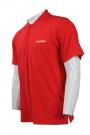 P804 Customized Red Polo Shirt Mens