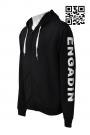 Z324 Zip Up Side Design Pattern Hoodies SG