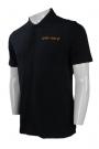 P922 Plain Black Polo Shirt Custom Made SG