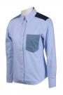 R274 Color Stitching Custom-made Men Shirt 