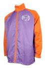 J860 Purple Orange Stitching Windbreaker Jacket