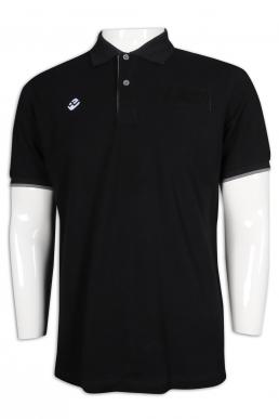 Download P1142 Black Polo-Shirt For Men SG Uniform mockup