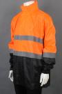 IG-BD-CN-051 Custom Make Contrast Colours Rain Coat Uniform Insulated Rain Jacket