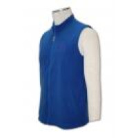 V096 Customized Blue Polar Fleece To Keep Warm Singapore Group Vest Jacket