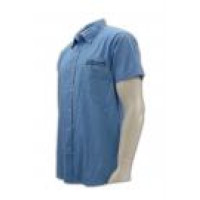 R071  blue company shirt 
