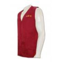 V120 Order Group Open Chest Wind Jacket Red Zipper Singapore  Vest Jacket   