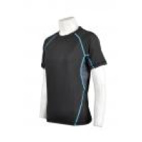 TF011 Customised Cool Black Short Sleeve Sports T-shirt Unisex Gym & Training Apparel