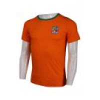 T918 Orange T-Shirt Template For Men