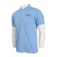 P1078 Polo Blue Shirt SG Uniform Design 