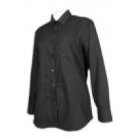 R296 Tailor-made Black Business Slim Shirt