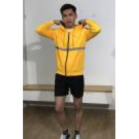 BD-MO-125 Online ordering of hooded knitted jacket model display design bright color matching dynamic vitality hooded knitted sweater specialty store