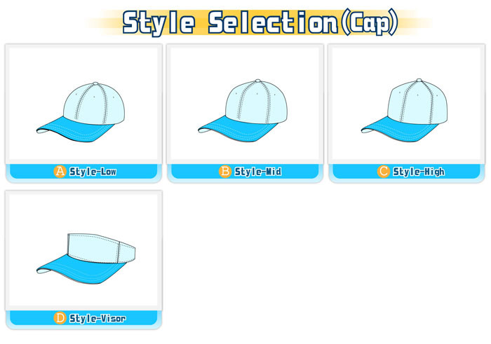 Design options-Style selection-Cap