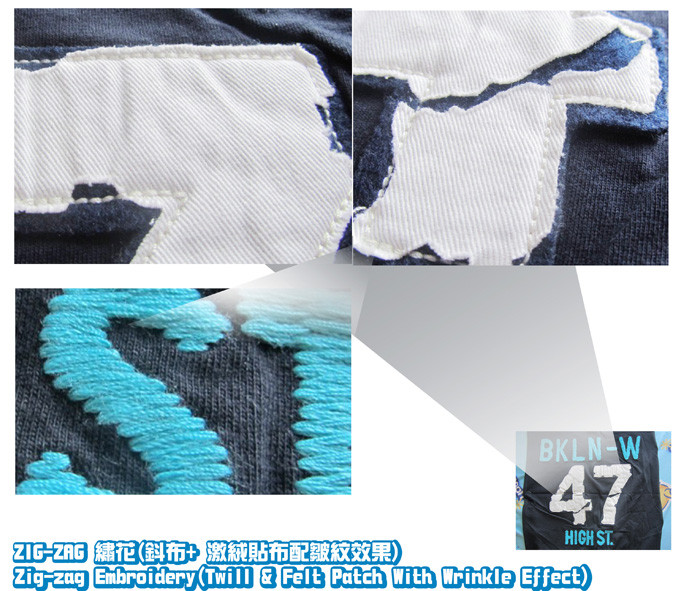logo2-Zig-Zag-Embroidery-Twill-Felt Patch With Wrinkle Effect-4-20111015