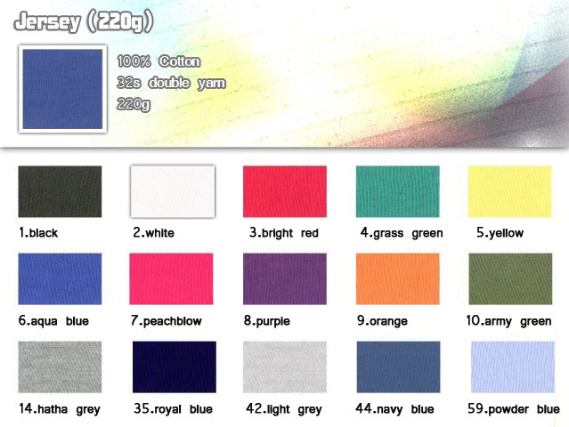 Fabric-32s-100%-Cotton-double yarn-220g-Jersey-TShirt-20101017_igift