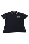 P1269 Custom Embroidered Logo Printed 5-Button Contrast Color Reverse Collar Polo Shirt