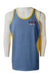 VT239 Manufacture of Men's Clothing With Fitness Contrast Embroidery Singlet