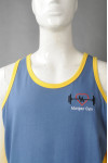 VT239 Manufacture of Men's Clothing With Fitness Contrast Embroidery Singlet