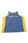 VT239 Manufacture of Men's Clothing With Fitness Contrast Embroidery Singlet