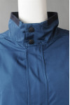 V206 Personal Design Dark Blue Printed Button Pocke Snap Button Collar  Vest Jacket