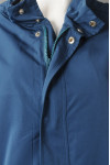 V206 Personal Design Dark Blue Printed Button Pocke Snap Button Collar  Vest Jacket