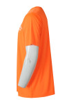 T1035 Manufacturing Men's Short Sleeve Tee Shirt Customised Orange Round Neck T-Shirt 