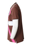 P1311 Design 3 Buttons Chest Tube Embroidery Saddle Brown Men's Collar T-shirt Short Sleeve Polo Shirt