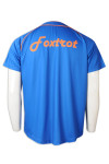 BU39 Custom Print Foxtrot Blue Baseball Shirt for Men