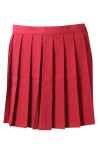 CH213 Customized Red Color Girl School Skirt