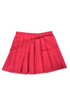 CH213 Customized Red Color Girl School Skirt