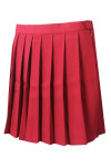 CH213 Customized Red Color Girl School Skirt