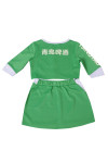 BG035 Customised Two Piece Beer Promoter Uniform Short Sleeved Crop Top with Mini Skirt